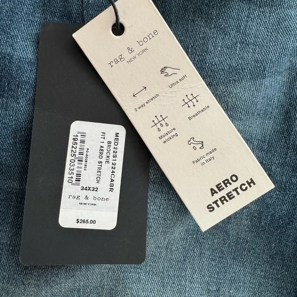 rag & bone Mid-Wash Skinny Jeans